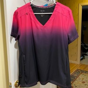 Koi Lite ombré scrub top